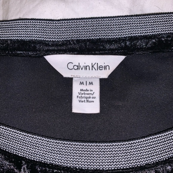 CALVIN KLEIN velvet tee - Picture 3 of 3